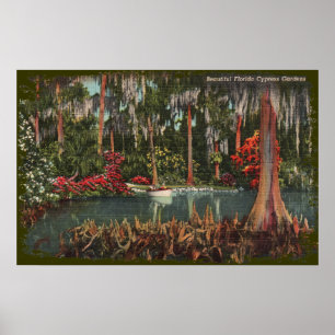 Cypress Gardens Florida Canvas Print Poster