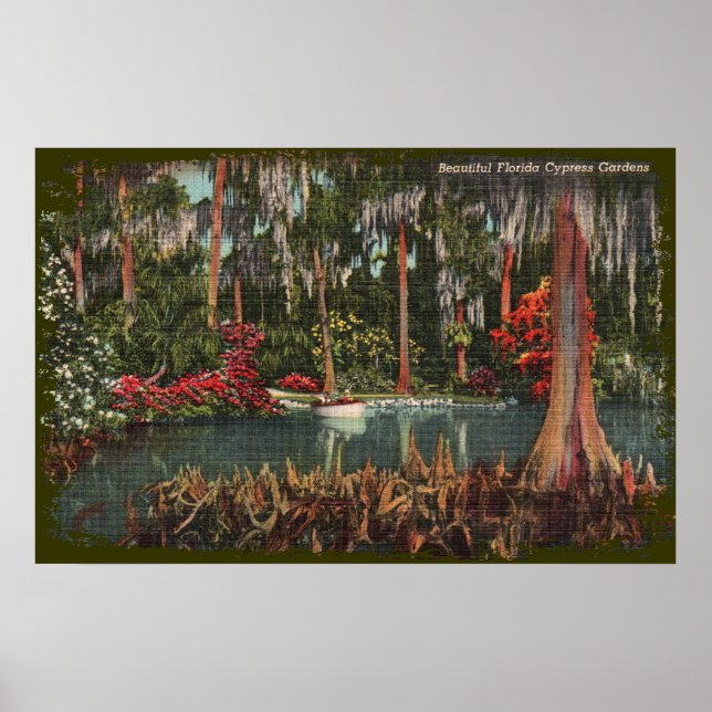 Cypress Gardens Florida Canvas Print Poster (Vorne)
