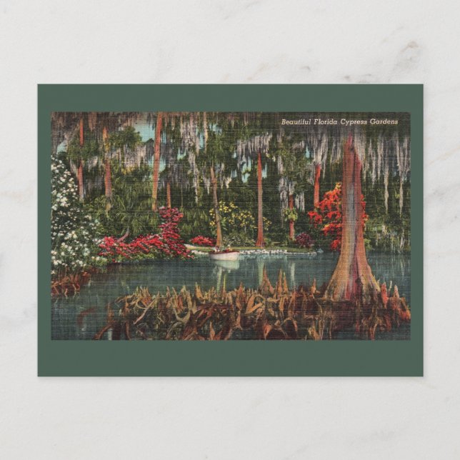 Cypress Gardens Vintag Postcard Postkarte (Vorderseite)