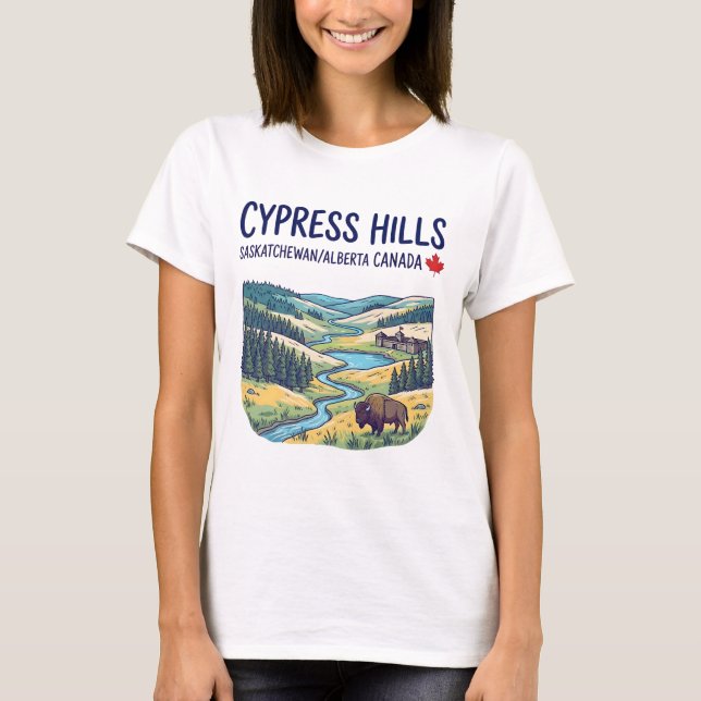 Cypress Hills Park Saskatchewan Alberta Niedlich  T-Shirt (Vorderseite)