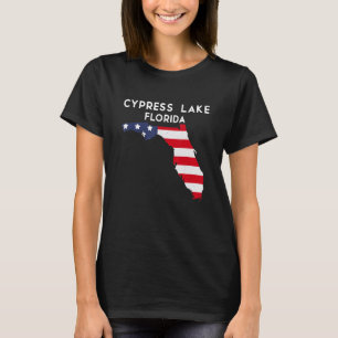 Cypress Lake Florida USA Staat America Travel Flor T-Shirt