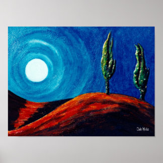 Cypress Moon Poster