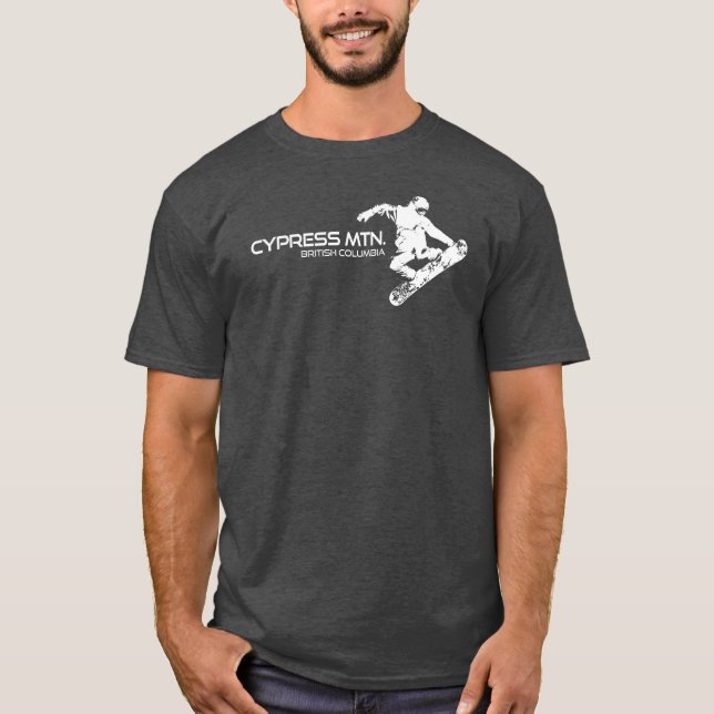 Cypress Mountain British Columbia Snowboarder T-Shirt (Vorderseite)