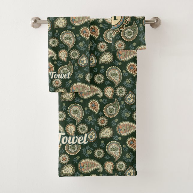Cypress Paisley Pattern Badhandtuch Set (Insitu)