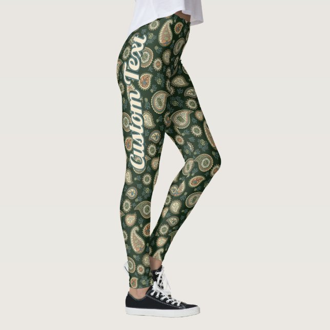 Cypress Paisley Pattern Leggings (Rechts)
