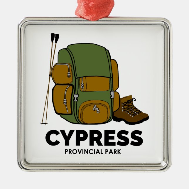 Cypress Provincial Park Backpack Ornament Aus Metall (Vorne)