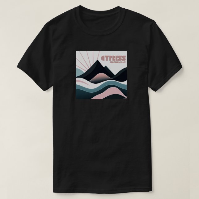 Cypress Provincial Park Colored Hills T-Shirt (Design vorne)