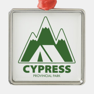 Cypress Provincial Park Mountains Camping Ornament Aus Metall