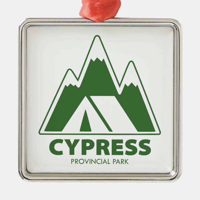 Cypress Provincial Park Mountains Camping Ornament Aus Metall (Vorne)
