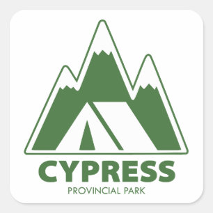 Cypress Provincial Park Mountains Camping Quadratischer Aufkleber