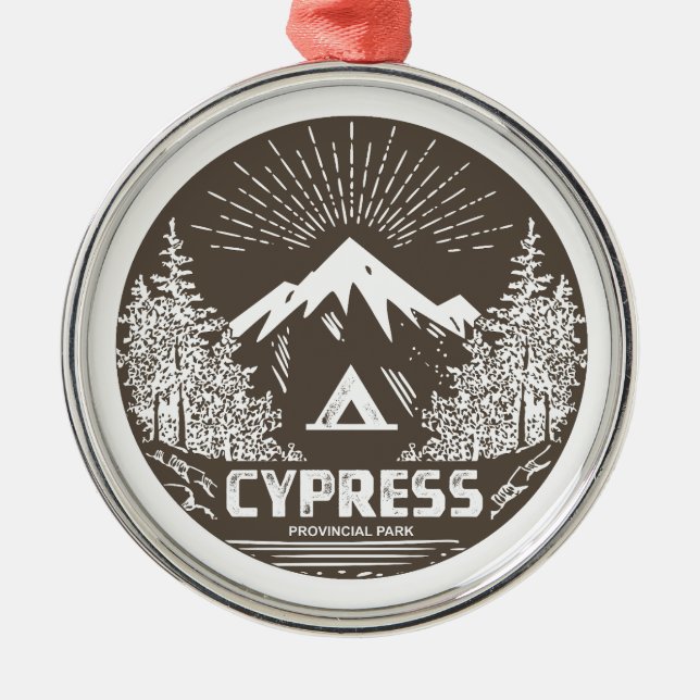 Cypress Provincial Park Ornament Aus Metall (Vorne)