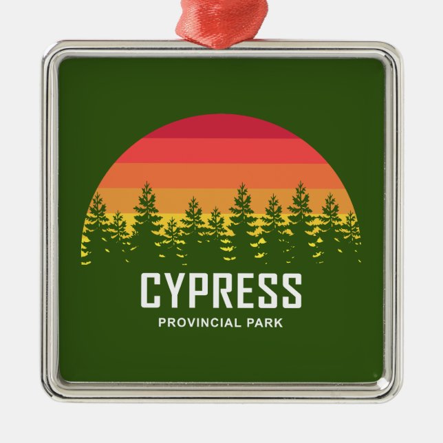 Cypress Provincial Park Ornament Aus Metall (Vorne)