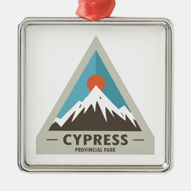 Cypress Provincial Park Ornament Aus Metall (Vorne)