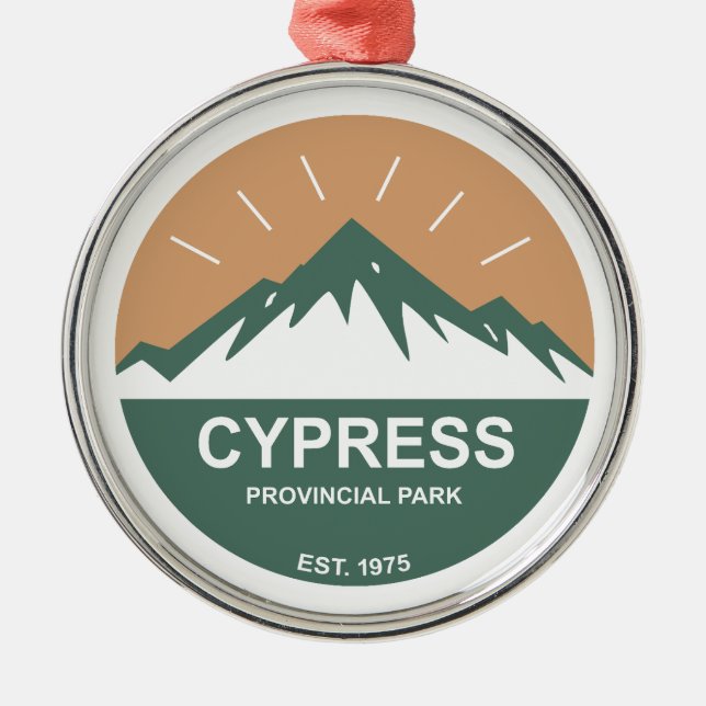 Cypress Provincial Park Ornament Aus Metall (Vorne)