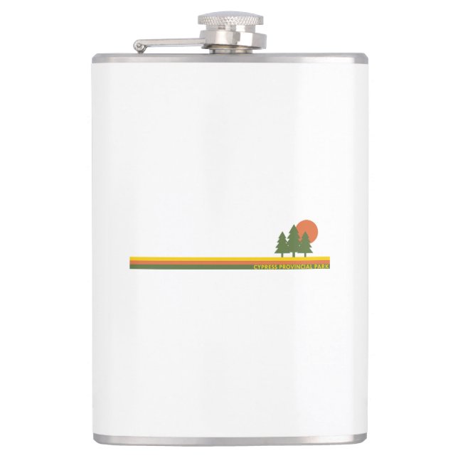 Cypress Provincial Park Pine Trees Sun Flachmann (Vorderseite)