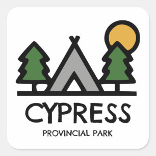 Cypress Provincial Park Quadratischer Aufkleber