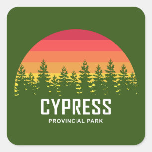 Cypress Provincial Park Quadratischer Aufkleber