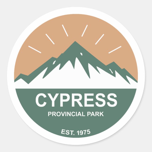 Cypress Provincial Park Runder Aufkleber (Vorderseite)