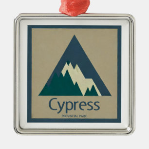 Cypress Provincial Park Rustic Ornament Aus Metall
