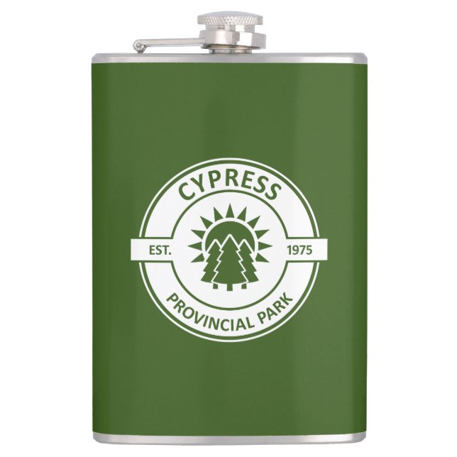 Cypress Provincial Park Sun Trees Flachmann (Vorderseite)