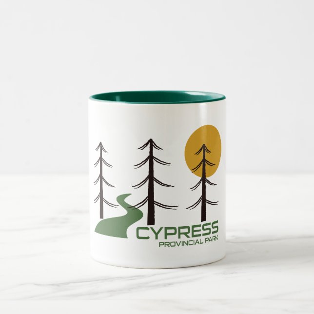 Cypress Provincial Park Trail Zweifarbige Tasse (Mittel)