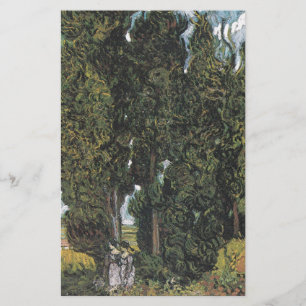 Cypress Trees by Van Gogh Briefpapier