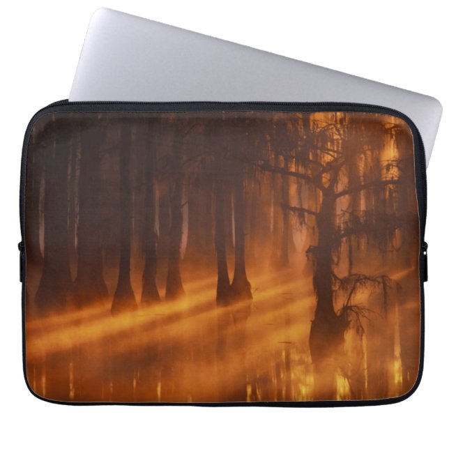 Cypress Trees | George Smith Staat Park Laptopschutzhülle (Vorderseite)