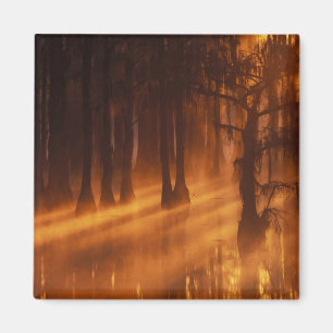 Cypress Trees   George Smith Staat Park Magnet