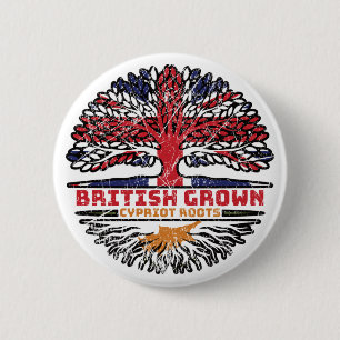 Cyprus Cypriot Cypriote Uk United Kingdom British Button