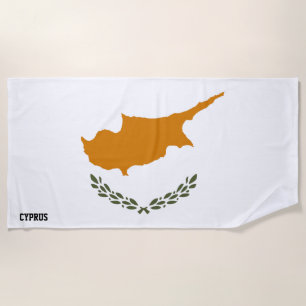 Cyprus Flag Splendid Patriotic Strandtuch