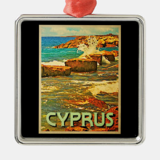 Cyprus Rocky Shore Silbernes Ornament