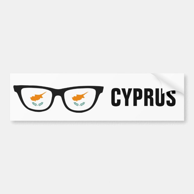 Cyprus Shades Custom Text & Color Autoaufkleber (Vorne)
