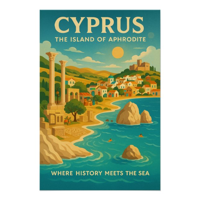CYPRUS — The Island of Aphrodite Poster (Vorderseite)