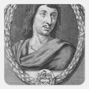 Cyrano de Bergerac Quadratischer Aufkleber