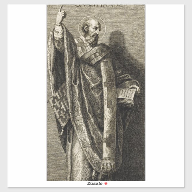 Cyril de Jerusalem, Professor Aufkleber (Blatt)