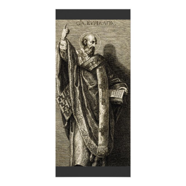 Cyril de Jerusalem, Professor Werbekarte (Vorne)