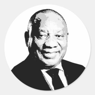 Cyril Ramaphosa Runder Aufkleber