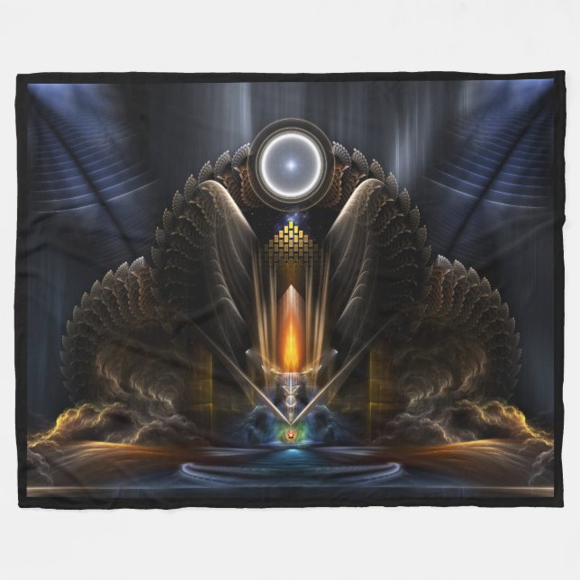 Cyritous, Temple of Orb Karinos Fleece Blanket (Vorderseite (Horizontal))