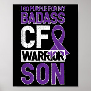 Cystic Fibrosis Shirt Vgl. Warrior Son Cf Bewussts Poster