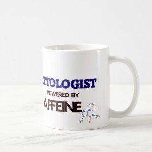 Cytologist angetrieben durch Koffein Kaffeetasse