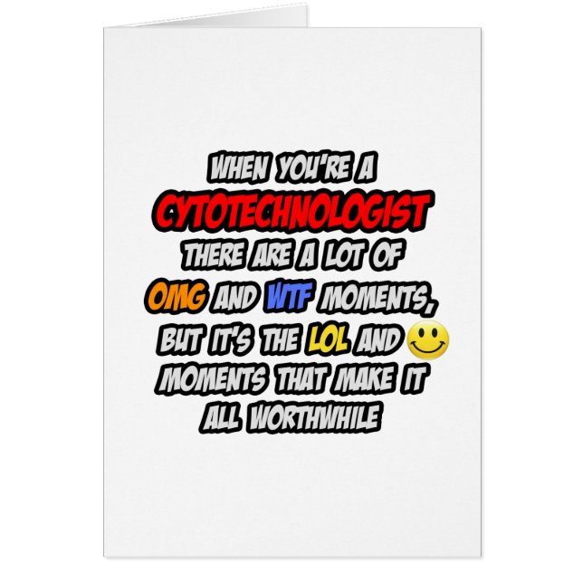 Cytotechnologe .. OMG WTF LOL (Vorne)