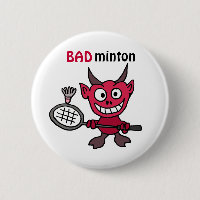 CZ- Devil Playing BADminton Cartoon