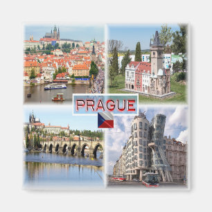 CZ Prag - Burg Rathaus - Karlsbrücke Magnet