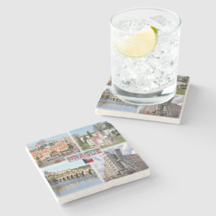 CZ Prag - Burg Rathaus - Karlsbrücke Steinuntersetzer