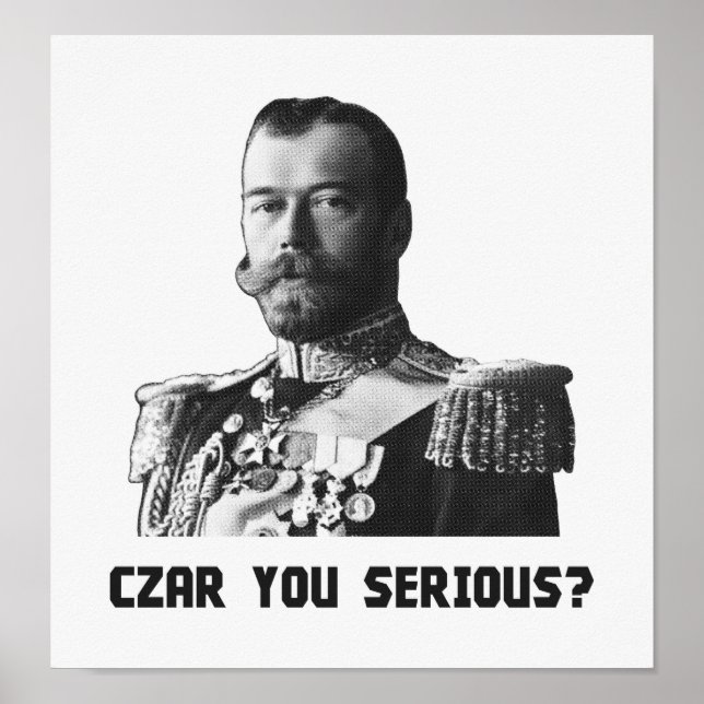 Czar Nicholas II - Zar Sie ernst? Poster (Vorne)