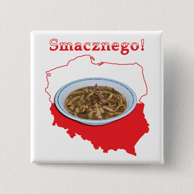 Czarnina Smacznego Polnische Karte Button (Vorderseite)