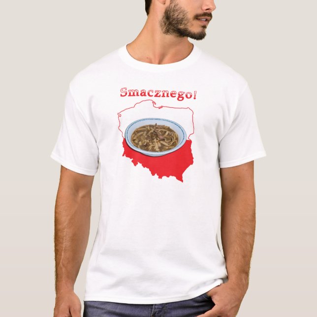 Czarnina Smacznego Polnische Karte T-Shirt (Vorderseite)