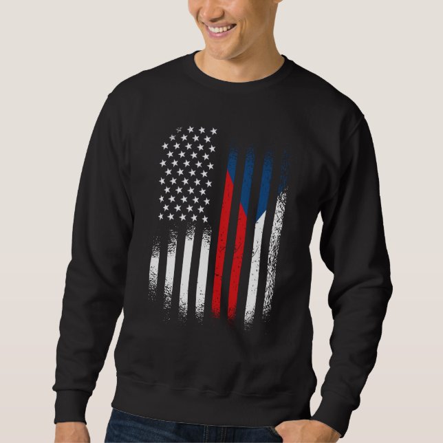 Czech American Heritage Month Czechia Patriot Grow Sweatshirt (Vorderseite)