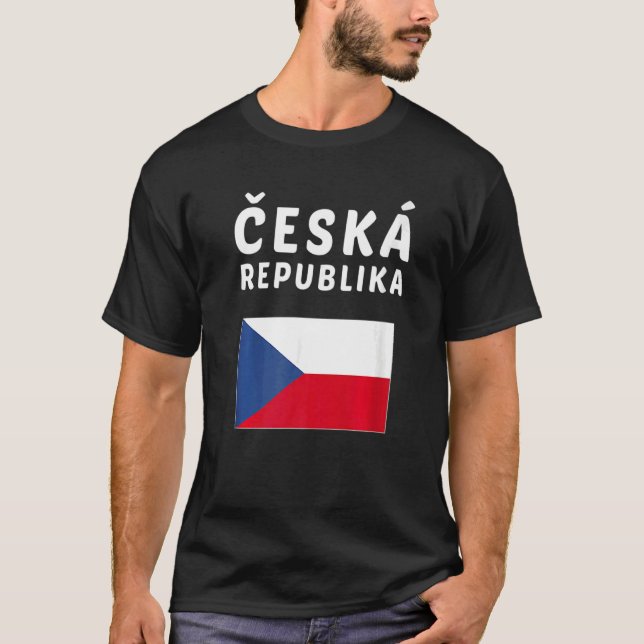Czech Republic  Czech Flag souvenir T-Shirt (Vorderseite)
