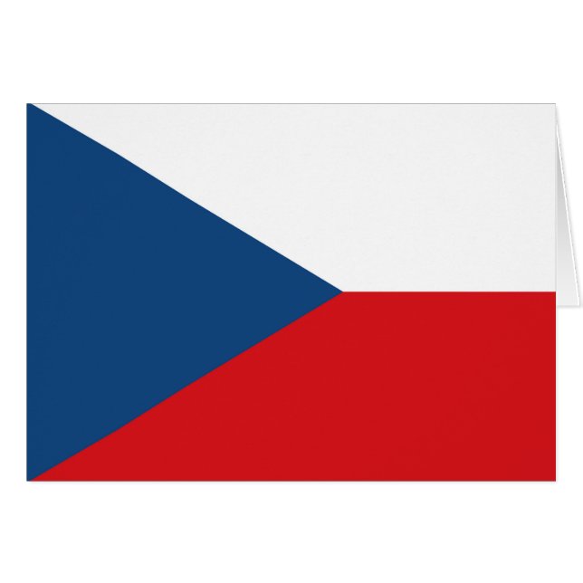 Czech Republic Flag (Vorderseite (Horizontal))